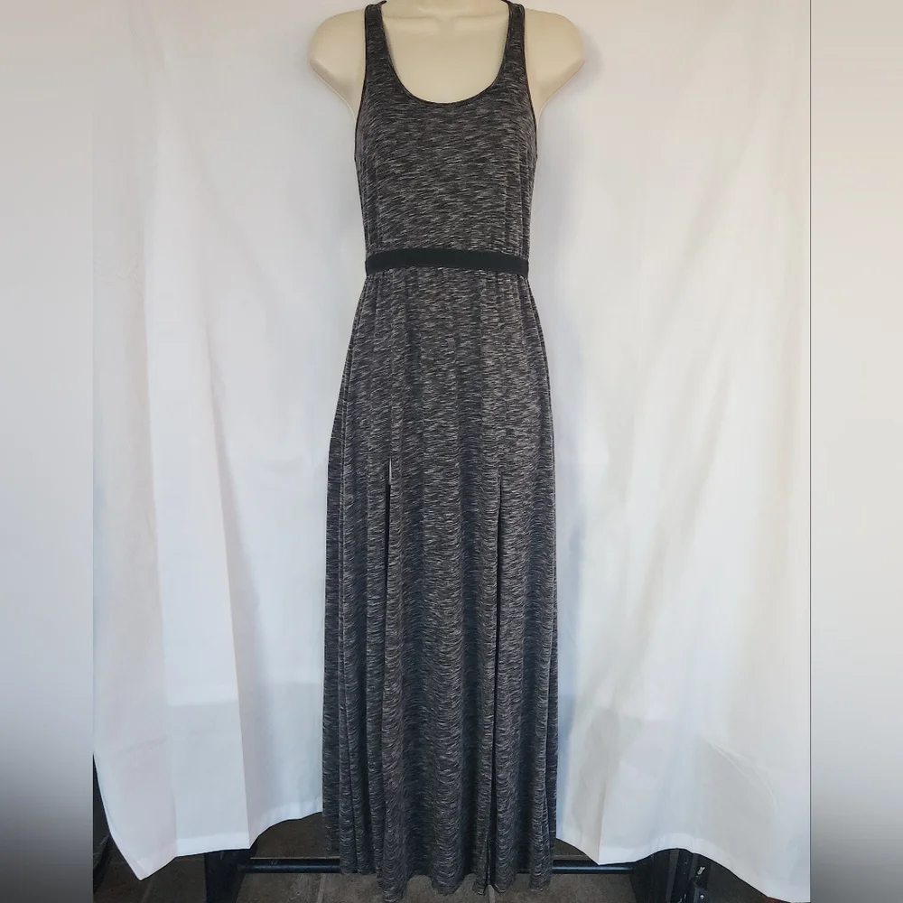 Urban Outfitters Silence + Noise Double Slit Dark Maxi Dress S Vacation Festival - Picture 2 of 8